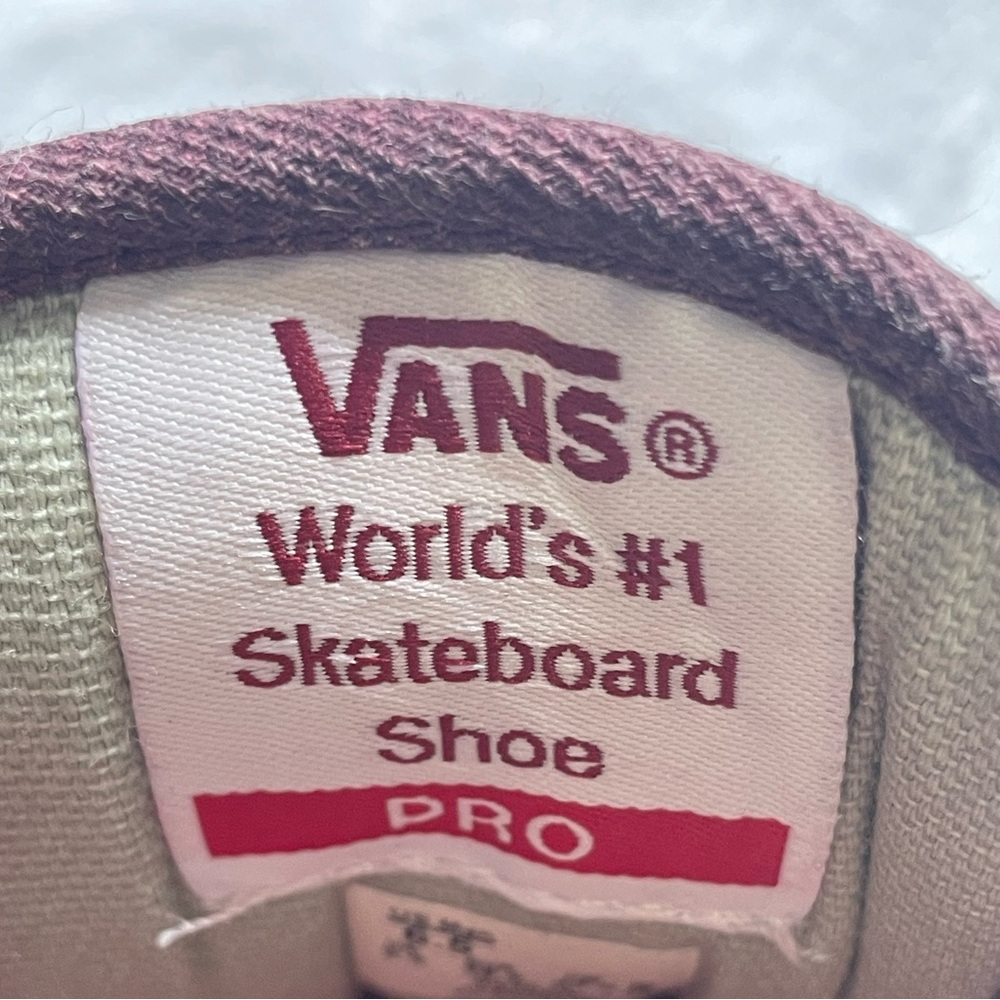 Vans Off the‎ Wall Maroon Men’s Shoes Size 6.5 - Picture 11 of 12